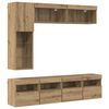 vidaXL Mueble de TV 7 uds. Roble artisan Madera de ingenier&iacute;a