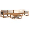 vidaXL Conjunto de sof&aacute;s de exterior 5 pcs Natural