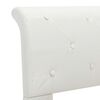vidaXL Estructura de cama de cuero sintético blanco 180x200 cm
