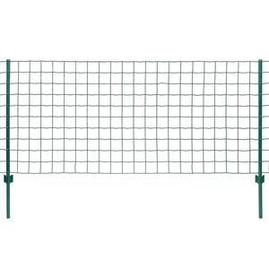 vidaXL Euro Valla de acero verde 20x1,2 m