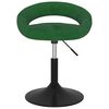 vidaXL Taburete de cocina de terciopelo verde oscuro