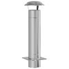 vidaXL Extensi&oacute;n de Chimenea Plateado 25 x 25 x 82 cm Acero inoxidable
