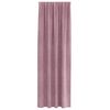 vidaXL Cortinas opacas 2 pcs Rosa Oscuro 140 x 245 cm Terciopelo