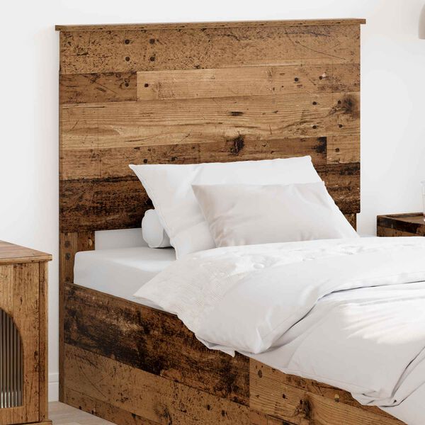 vidaXL Cabecero Madera Vieja 90 cm Madera contrachapada