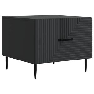 vidaXL Mesa de Caf&eacute; Negro 49 x 50 x 40 cm Madera de Ingenier&iacute;a