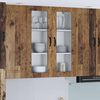 vidaXL Armario de pared para cocina con puerta Lucca Madera envejecida