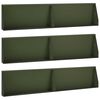 vidaXL Muro de Contenci&oacute;n 6 uds. 100 x 12 x 30 cm Acero Verde oliva
