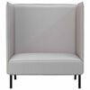 vidaXL Sofa de Espalda Alta 101cm Gris nube tela