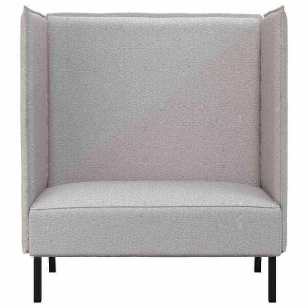 vidaXL Sofa de Espalda Alta 101cm Gris nube tela