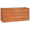 vidaXL Arriate oxidado de acero corten 100x40x45 cm