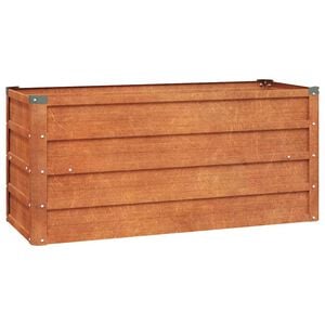 vidaXL Arriate oxidado de acero corten 100x40x45 cm