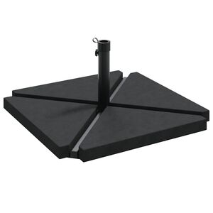 vidaXL Set de 5 bases para sombrilla de jard&iacute;n en granito y acero