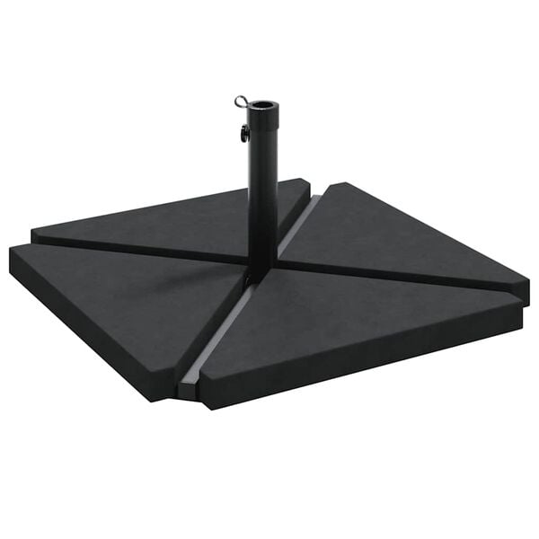 vidaXL Set de 5 bases para sombrilla de jard&iacute;n en granito y acero