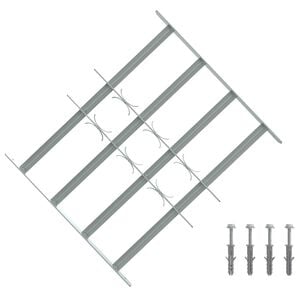 vidaXL Reja de Seguridad para Ventanas con 4 Barras Transversales