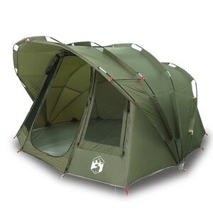 vidaXL Tienda de pesca 5 personas impermeable verde oliva