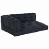 vidaXL Coj&iacute;n para Sof&aacute; Pallet 3 uds. Tela Gris antracita