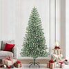 vidaXL &Aacute;rbol de Navidad Artificial Nevado con Luz LED Verde y 240 cm
