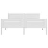 vidaXL Estructura de cama sin colch&oacute;n madera de pino blanco 140x200 cm