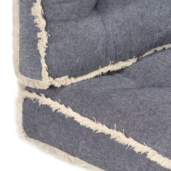 vidaXL Set de cojines para sof&aacute; de palets 2 piezas azul