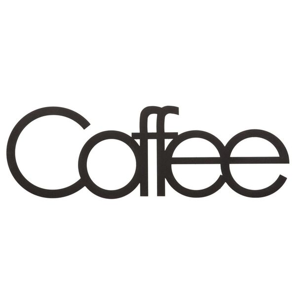 Homemania Adorno de pared Words Love acero negro 50x17 cm