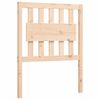 vidaXL Estructura de cama individual con cabecero madera maciza