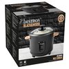 Bestron Olla arrocera con asas de bamb&uacute; ARC100BW 1 L 400 W negro