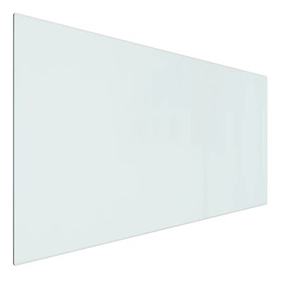 vidaXL Placa de vidrio para chimenea rectangular 100x50 cm