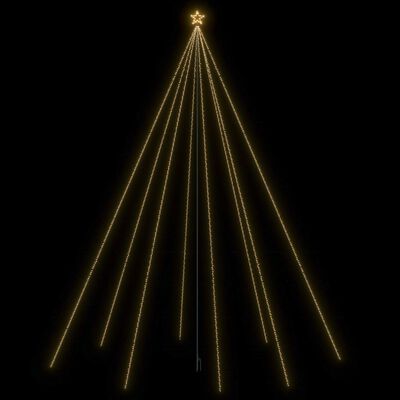 vidaXL Luces de árbol cascada Navidad interior exterior 1300 LEDs 8 m