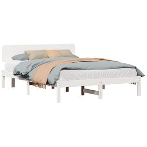 vidaXL Estructura de cama 200 x 200 cm Madera de pino macizo