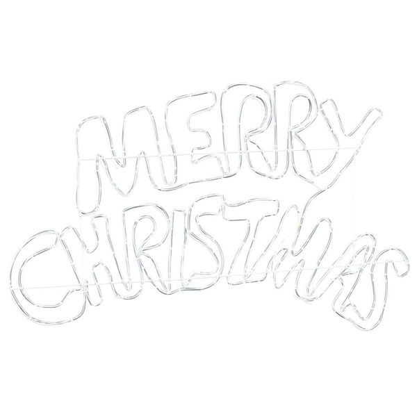 vidaXL Cartel de Navidad con 240 LED Multicolor 100 x 50 cm PVC