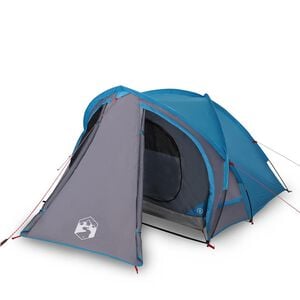 vidaXL Tienda de campa&ntilde;a igl&uacute; para 2 personas impermeable azul