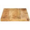 vidaXL Tablero mesa rectangular madera maciza mango rugosa 40x20x3,8cm