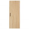 vidaXL Aparador de madera contrachapada roble Sonoma 34,5x34x180 cm