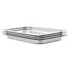 vidaXL Bandejas Gastronorm 4 unidades GN 1/1 40 mm acero inoxidable