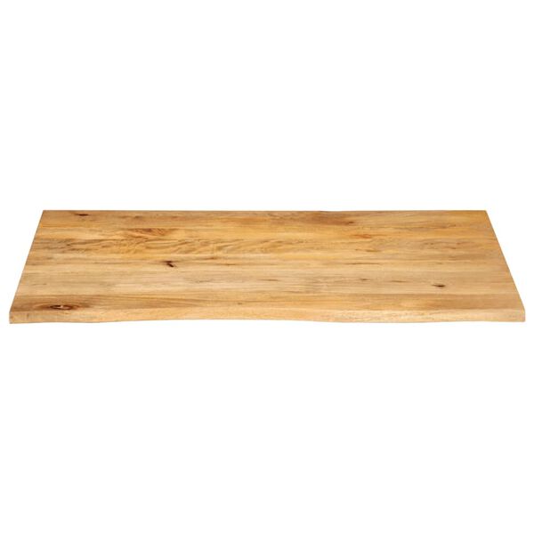 vidaXL Tablero de mesa borde natural madera maciza mango 120x60x2,5 cm