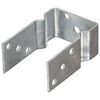 vidaXL Anclajes de valla 12 uds acero galvanizado plateado9x6x15 cm