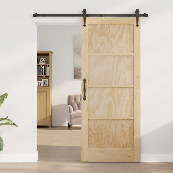 vidaXL Puerta Corredera ORKDAL Marr&oacute;n 83 x 202 cm
