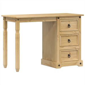 vidaXL Tocador Corona madera maciza de pino 110x47x75 cm