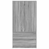 vidaXL Armario Gris Sonoma 79,5 x 49 x 156 cm Madera de ingenier&iacute;a