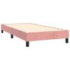 vidaXL Estructura de cama con somier terciopelo rosa 90x190 cm