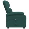 vidaXL Sill&oacute;n reclinable el&eacute;ctrico tela verde oscuro