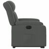 vidaXL Sill&oacute;n el&eacute;ctrico reclinable elevable de tela gris oscuro
