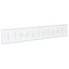 vidaXL Cesta de gaviones con cubierta hierro galvanizado 1200x50x200cm