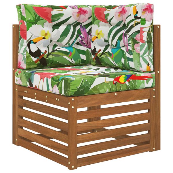 vidaXL Coj&iacute;n para sof&aacute; de exterior 3 pcs de colores Poli&eacute;ster