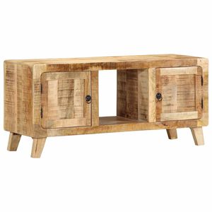vidaXL Mueble de TV madera maciza de mango rugosa 105x46x32 cm