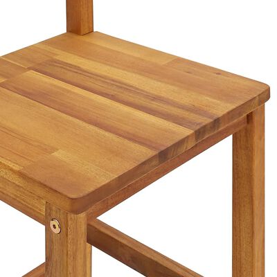 vidaXL Juego muebles de bar de jardín 5 piezas madera maciza de acacia