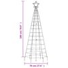 vidaXL &Aacute;rbol de Navidad LED con estacas 220 LEDs azul 180 cm