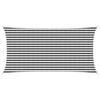 vidaXL Toldo Vela Antracita y Blanco 2,5 x 5 m HDPE