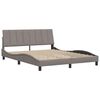 vidaXL Estructura de cama sin colch&oacute;n Hanko tela gris taupe 160x200 cm