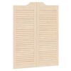 vidaXL Puertas batientes 100 x 40 cm Madera de Pino Maciza Natural